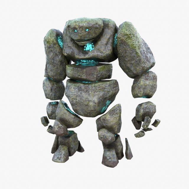 golem 3D 模型 .c4d .max .obj .3ds .fbx .stl .blend 