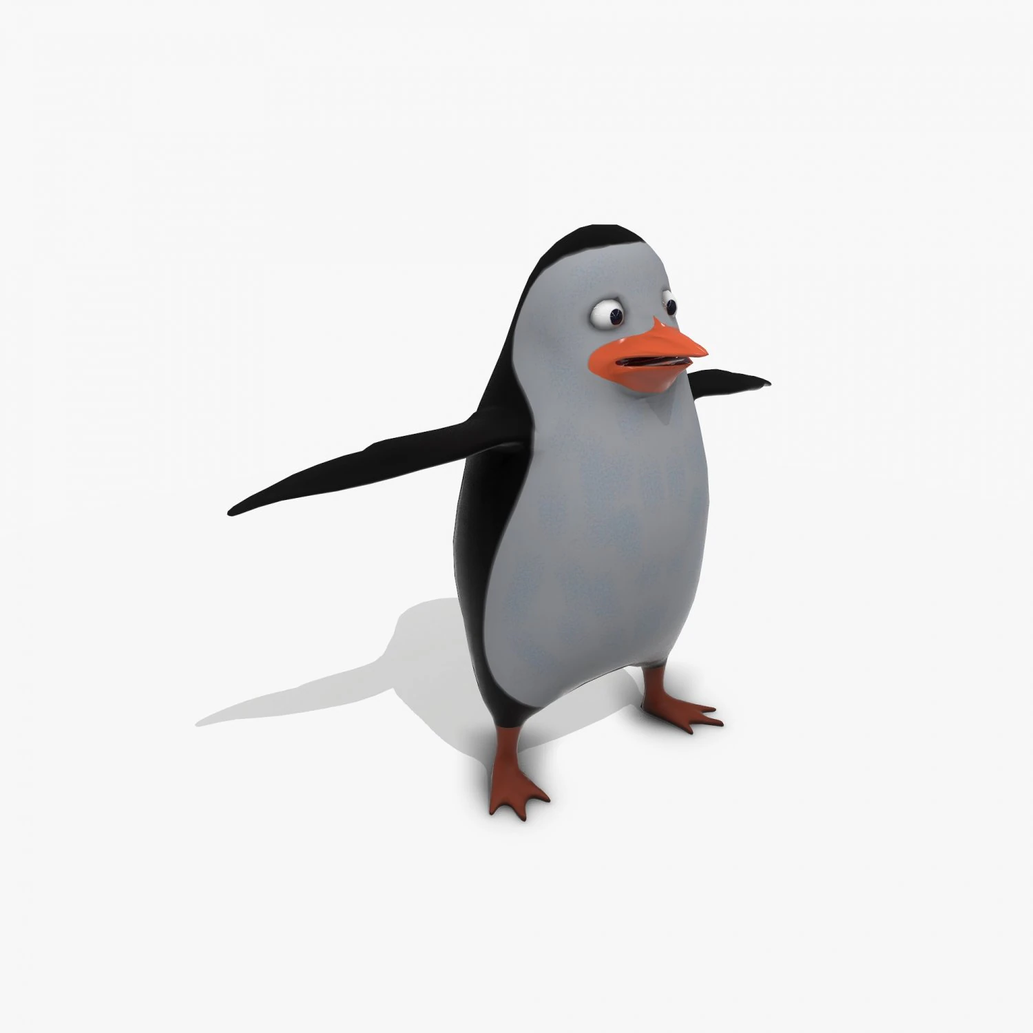 pingvin 3D Model .c4d .max .obj .3ds .fbx .stl .blend 