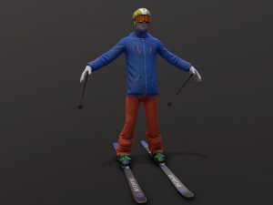 skier 3D 模型