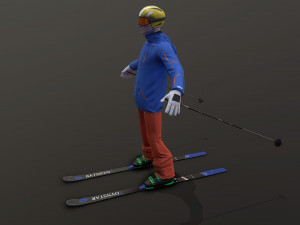 skier 3D 模型