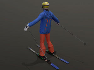 skier 3D 模型