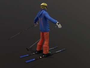skier 3D 模型