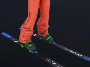 skier 3D Model