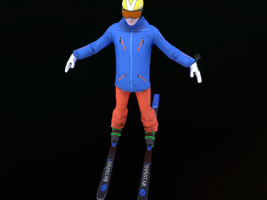 skier 3D 模型
