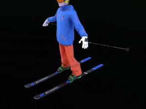 skier 3D 模型