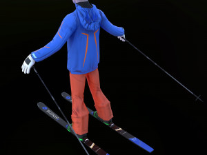 skier 3D 模型