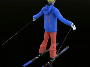 skier 3D 模型