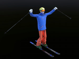skier 3D 模型