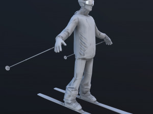 skier 3D 模型