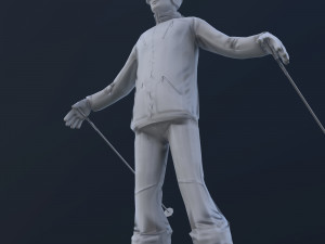 skier 3D 模型