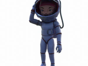 宇宙の女性 3Dモデル