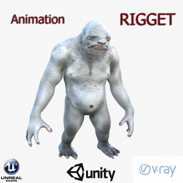 troll01 3Dモデル .c4d .max .obj .3ds .fbx .stl .blend 