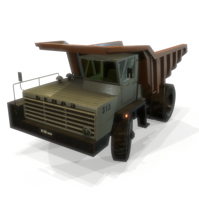 belaz 540 3D Model .c4d .max .obj .3ds .fbx .stl .blend 