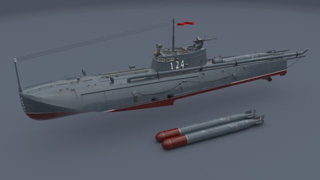 torpedo boat g-5 3D-Modell .c4d .max .obj .3ds .fbx .stl .blend 