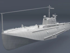 torpedo boat g-5 3D Model