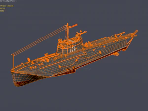 torpedo boat g-5 3D Model