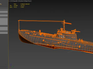 torpedo boat g-5 3D Model