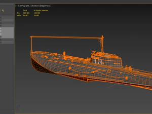 torpedo boat g-5 3D Model