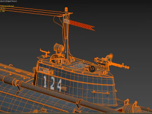 torpedo boat g-5 3D Model