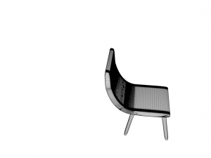 chair 3D मॉडल