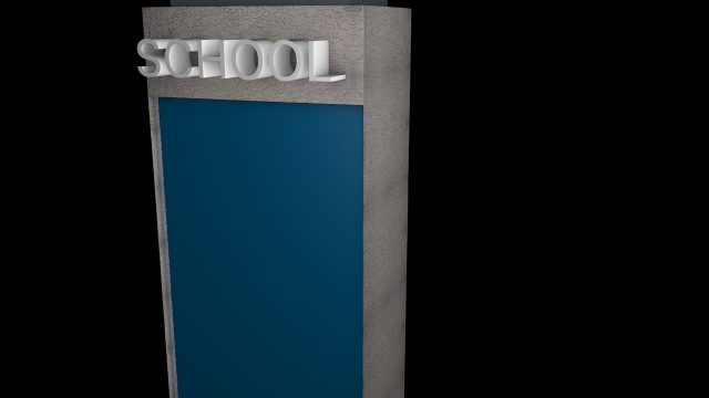 school Model 3D .c4d .max .obj .3ds .fbx .stl .blend