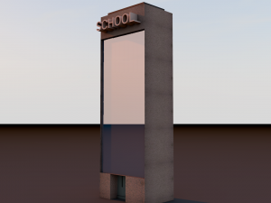 school Model 3D