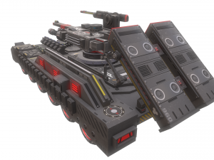 sci-fi tank Model 3D