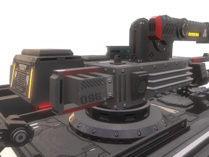 sci-fi tank Model 3D