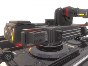 sci-fi tank 3D Model