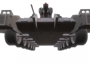 sci-fi tank Model 3D