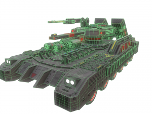 sci-fi tank Model 3D