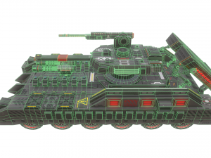 sci-fi tank Model 3D