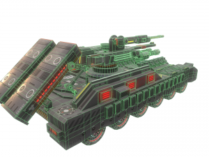sci-fi tank Model 3D