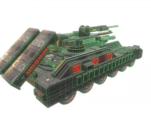 sci-fi tank 3D Model