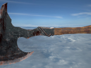 metal axe Modello 3D