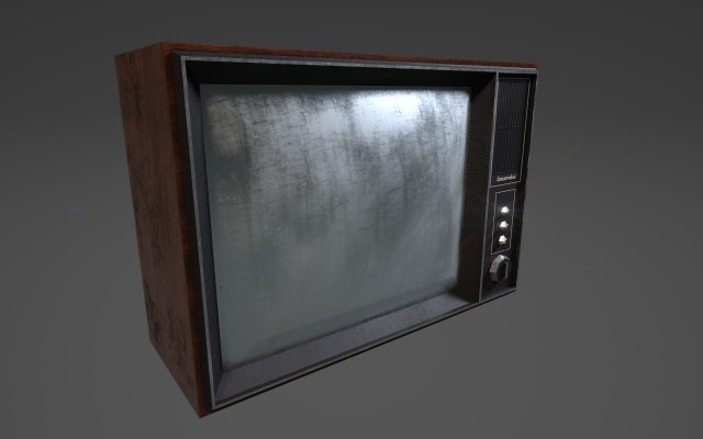 old soviet tv 3D 모델 .c4d .max .obj .3ds .fbx .stl .blend 