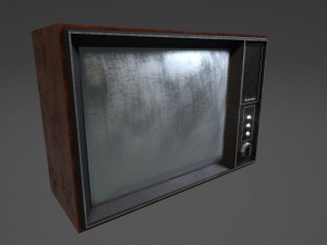old soviet tv Modèle 3D