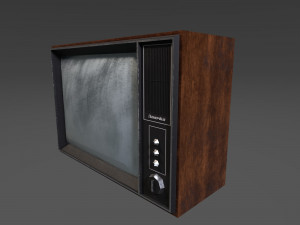 old soviet tv 3D 모델