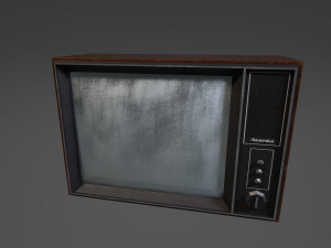 old soviet tv 3D 모델