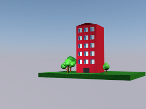 low poly house 3D 모델