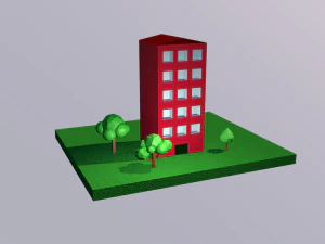 low poly house 3D Model
