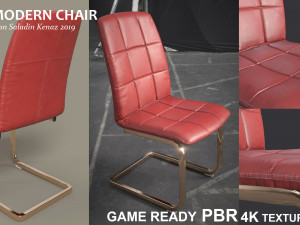Modern Chair PBR Extra unreal unity textures 3D Models