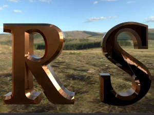 litera alfabetu angielskiego Model 3D