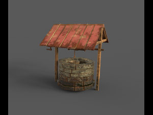 stone well 3D मॉडल