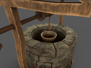 stone well 3D मॉडल