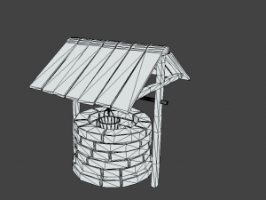 stone well 3D मॉडल