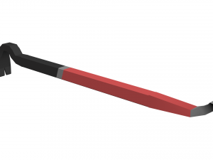 low-poly crowbar Model 3D