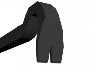 low-poly crowbar Modelo 3D