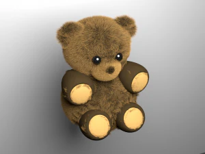 ursinho de pel&uacute;cia Modelo 3D