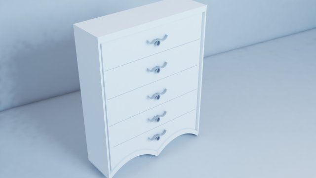 small wardrobe 3D 모델 .c4d .max .obj .3ds .fbx .stl .blend 